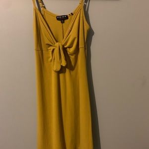 Mustard yellow dress